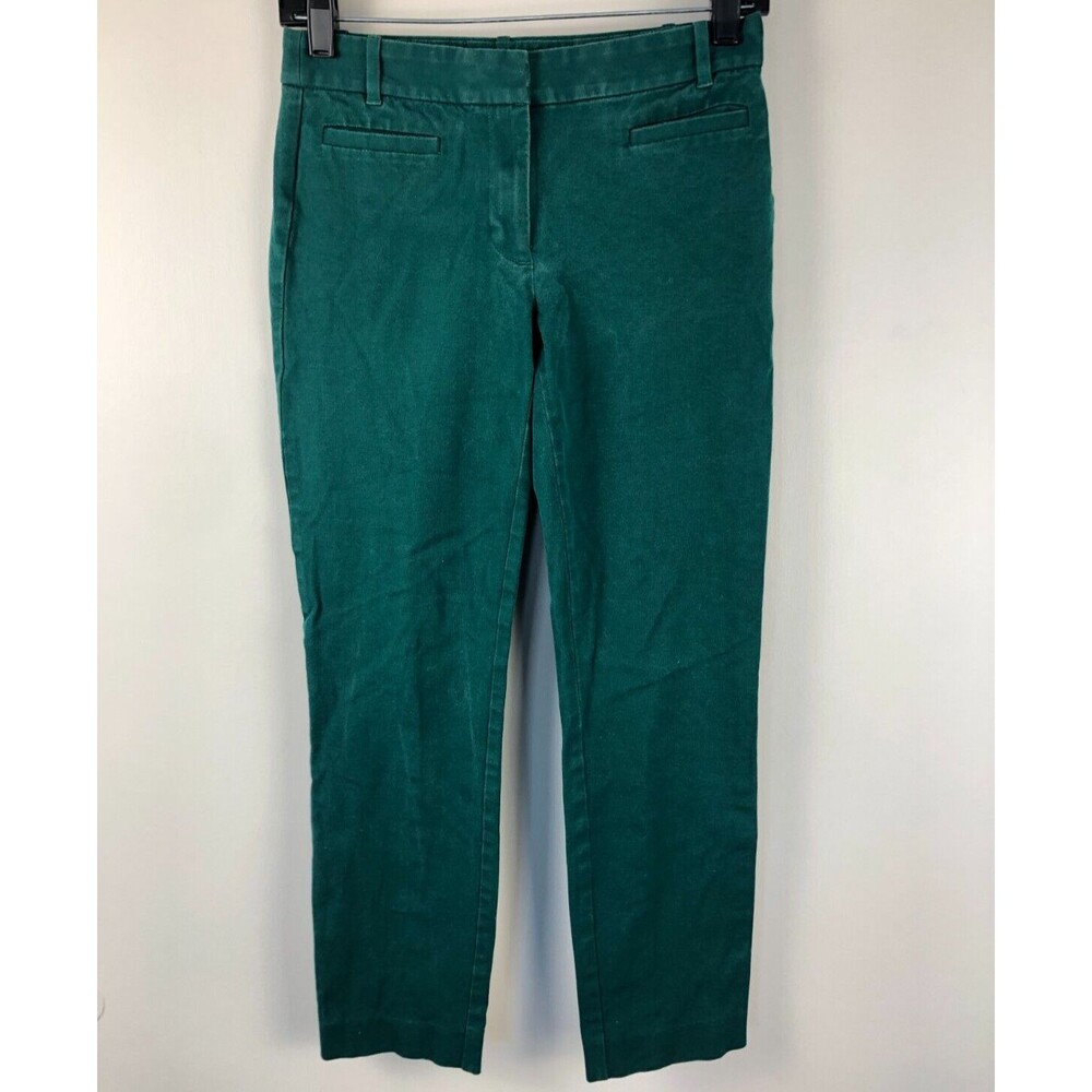 J. Crew Mercantile Women’s Effortless Slim Crop Pants Green Size 0 / S